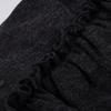 Sweet Girly Ruffle Patchwork Short Skirt - Low-Waist Knit Design