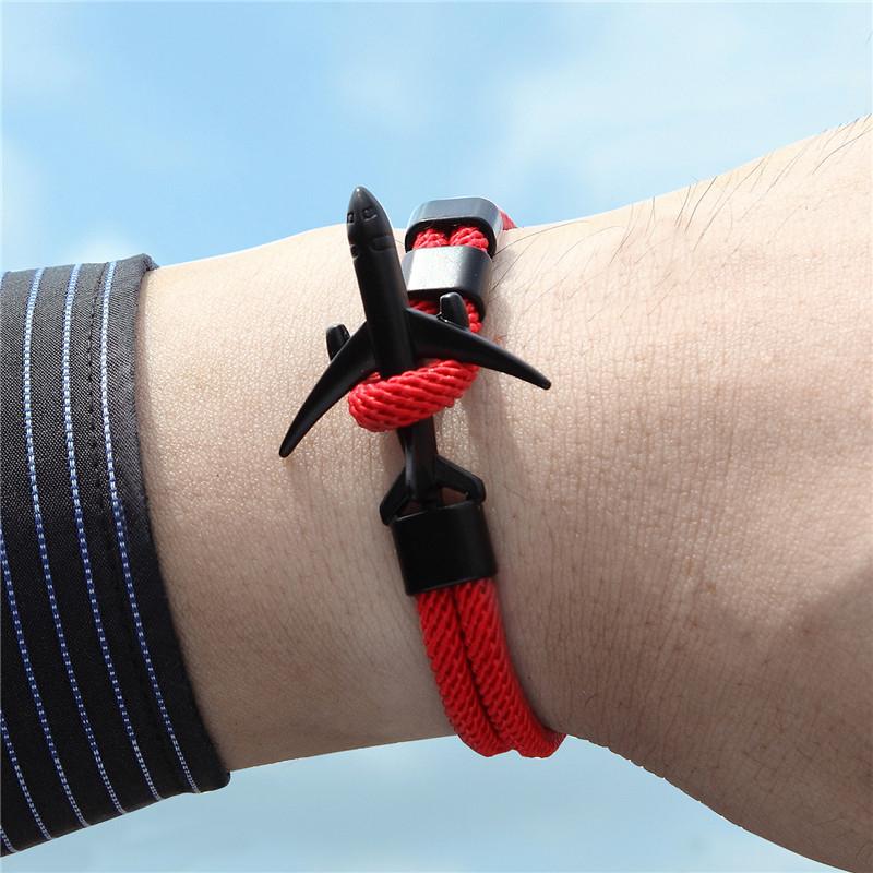 Personalisierte Flugzeug London Skyline Armband Für Männer Pilot Freund Luftfahrt Reise Flugzeug Schmuck Geschenk
