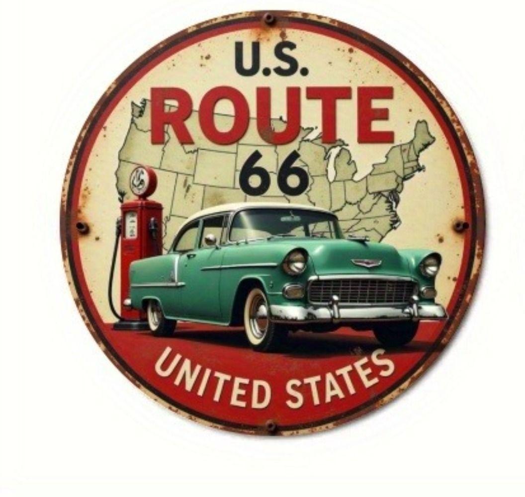 

2D Flat Hanging Metal Decoration, Hand-Painted Wall Sign