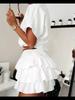 2026 European & American Women's Multi-layer Pleated High-waist Puffy Mini Skirt