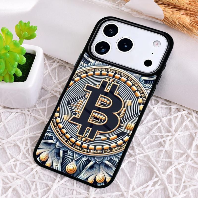BTC Bitcoin Phone Case for iPhone 17 Air 16 15 11 12 14 13 Pro Max Shockproof Cover