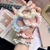 Sweet Lace Glasses Cat Hair Band Cartoon Hair Rope Ponytail Small Intestine Girl Cute Lace Rubber Band Headdress