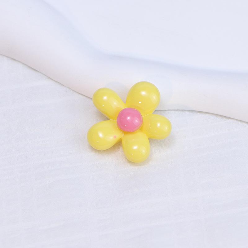 Cartoon Resin Flower Accessories for DIY Hair Clips, Phone Cases, Car Mounts, and Shoe Buckles