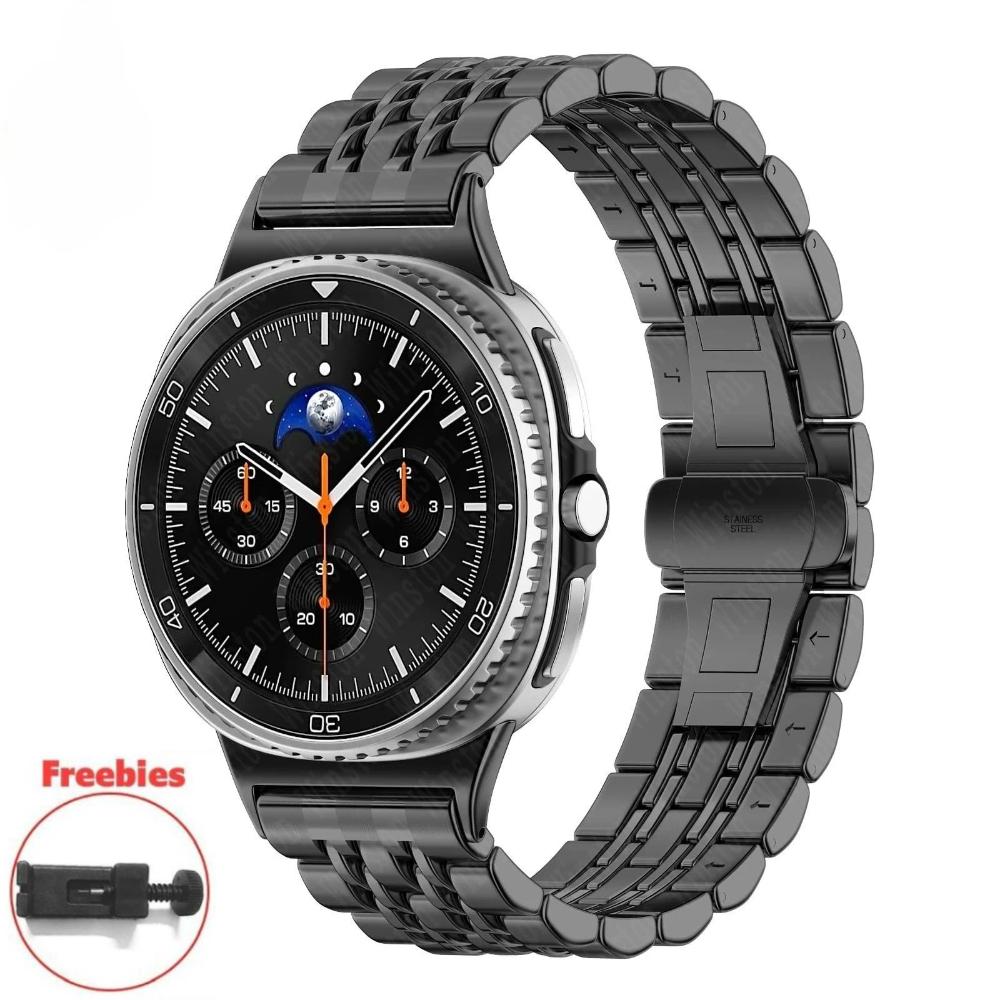 For Samsung Galaxy Watch 8 40/44mm 8 Classic 46mm Metal Bracelet for Galaxy Watch Ultra 2024/2025 47mm Stainless Steel Band Wristband