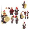 Jucărie Figurină Soldat Antică Cu Material Plastic ABS Set de Piese de Construcție DIY Non-electrică Mărime 4.5cm
