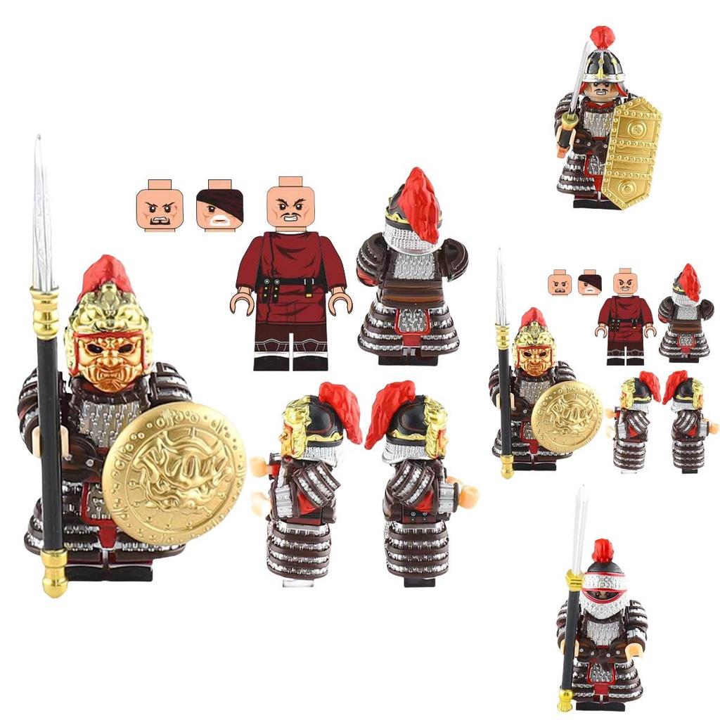 Jucărie Figurină Soldat Antică Cu Material Plastic ABS Set de Piese de Construcție DIY Non-electrică Mărime 4.5cm