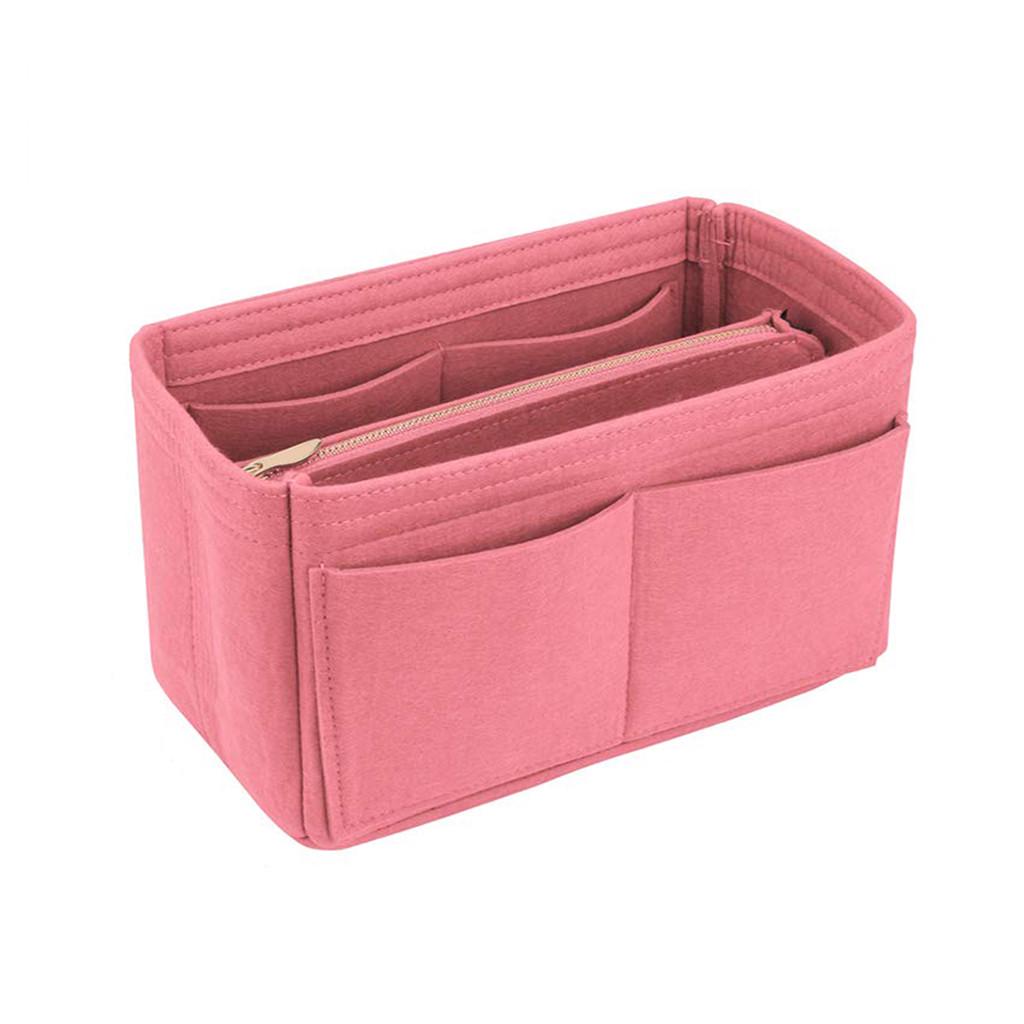 Insert Bag Zipper Multi Pocket Handbag Purse Organizer Holder Makeup Travel