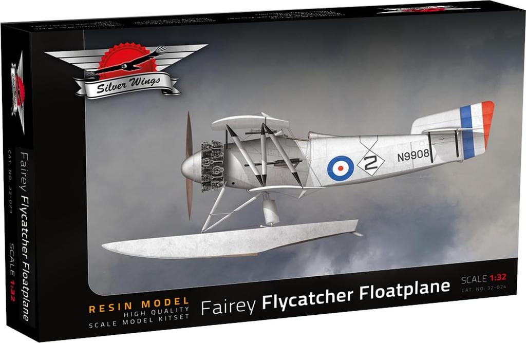 Silver Wings British Fairy Flycatcher Wooden Float Type Full Resin Kit SVW32024 1/32