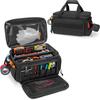 Heavy Duty Tool Bag 14Inch, Portable Two Way Zipper Tool Box Organizer Storage, Toolbox Organization Padded Handle Toolbag