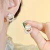 French Camellia Pearl Ear Cuff: Elegant, Non-Piercing Luxury Earrings