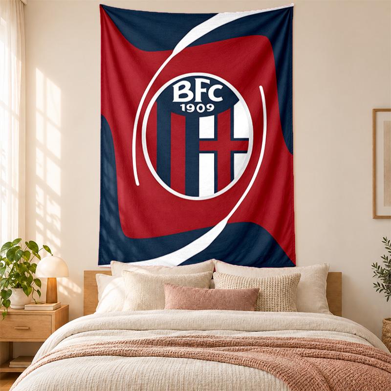 Bologna Football Club Tapestry Highquality for Decorating Living Room Bedroom Dorm Walls Ideal As Bedroom Wallart Orholiday Gift