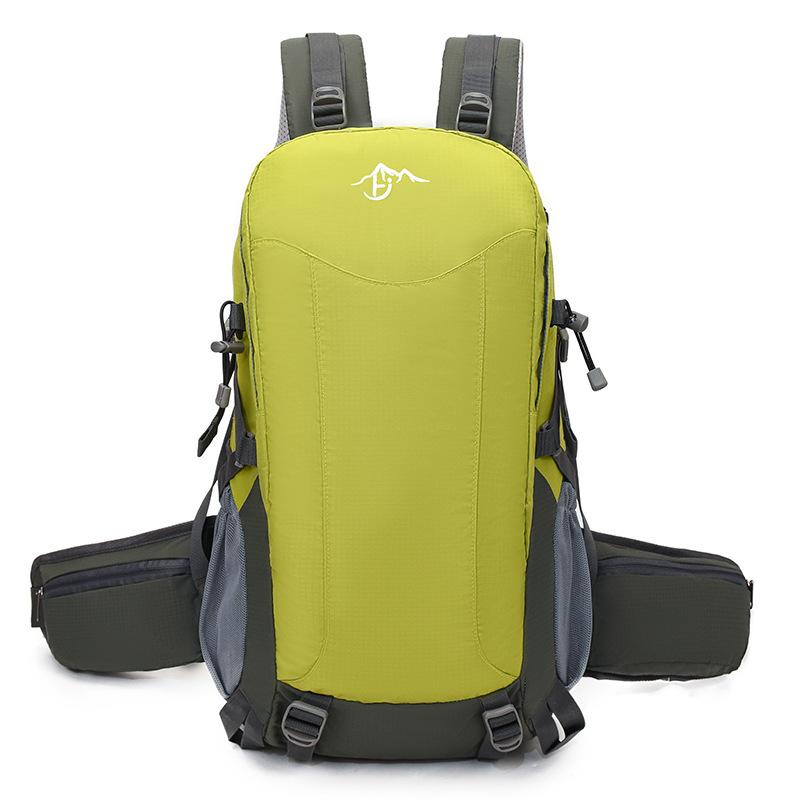 

Пригородный походный и альпинистский рюкзак Мужской большой вместимости Уличный легкий дорожный рюкзак Водоотталкивающий Износостойкий рюкзак One size зелёный