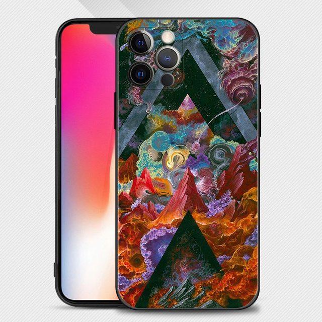 Lustige Sonne Mond Gesicht Handyhülle für Iphone 14 13 12 11 Pro Max Xs Max Xr X 7 8 Plus 12 Mini 6s Silikon Capa Black Shell