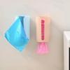 1pc Kitchen Garbage Bag Storage Hole-Free Holder Self-Stick Wall Mounted Home Bathroom Accessories Plastic Bag Holder Kitchen