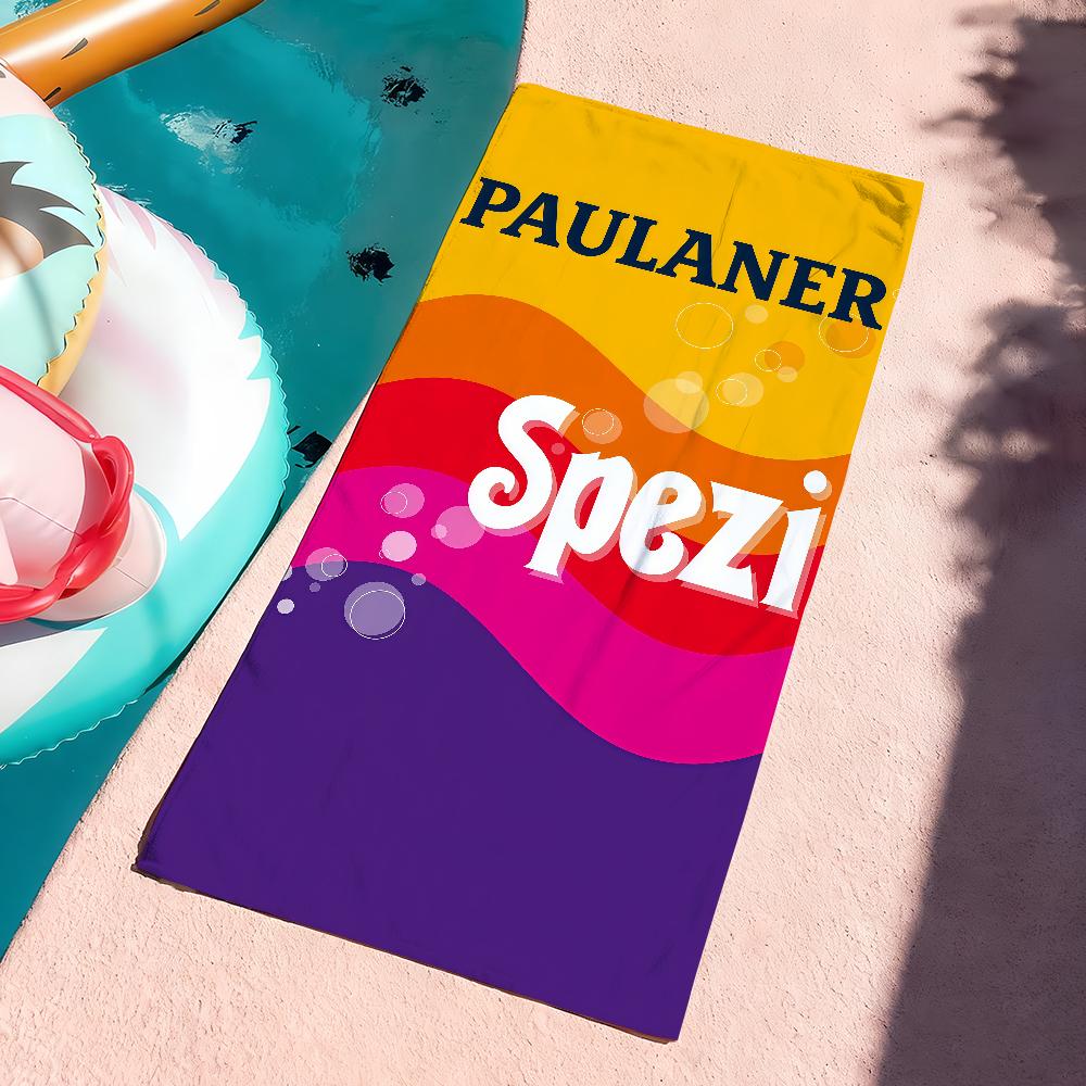 Mode P-Paulaner S-Spezi-S Logo Handtuch Sport Schnelltrocknend Reise Camping Ausrüstung Sanddicht Weich Leicht Großes Strandhandtuch