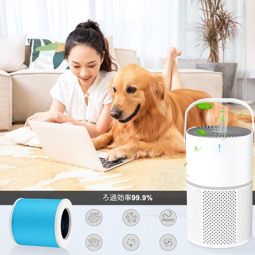 CHNPOFNT-Luftreiniger ist mit WONSEFOO-Luftreiniger anstelle des GL-K802-, MOOKA GL-K802A-Filters kompatibel. (2 Stücke) [Produkt]