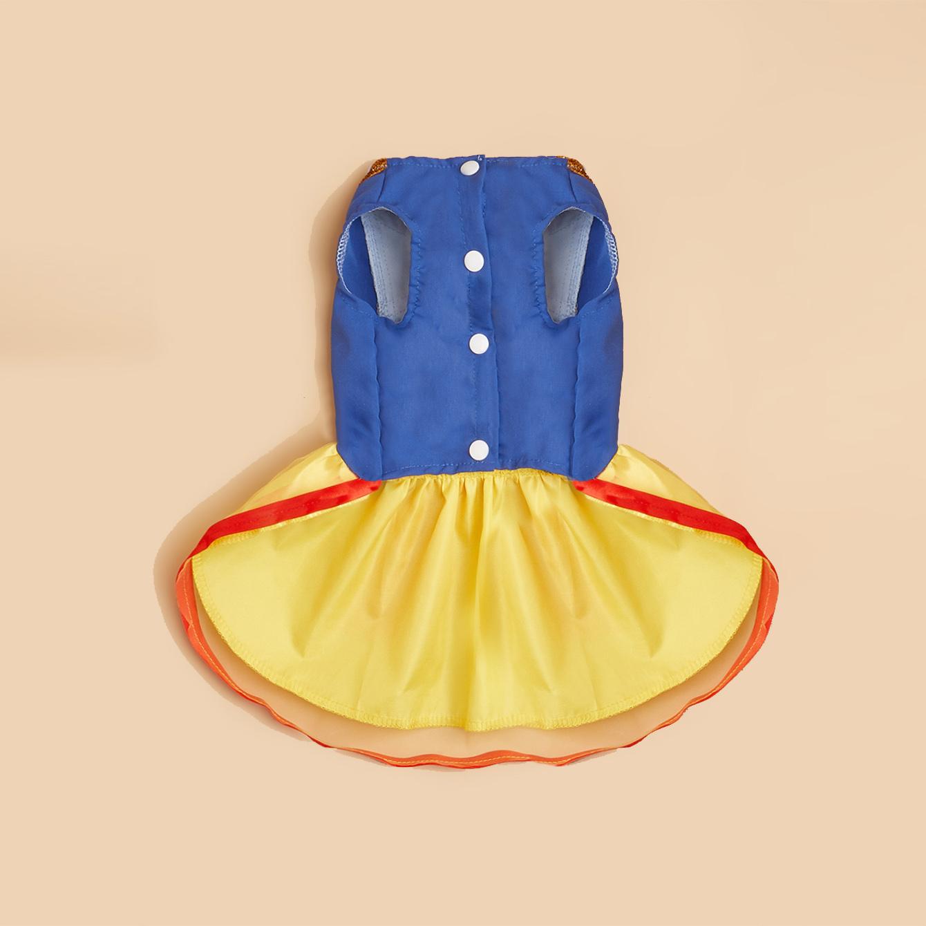 

Snow Dog Costume - Christmas Princess Puppy Dress, Snow Pet Apparel for Party Christmas Halloween Special Events Costume XS（old） синий