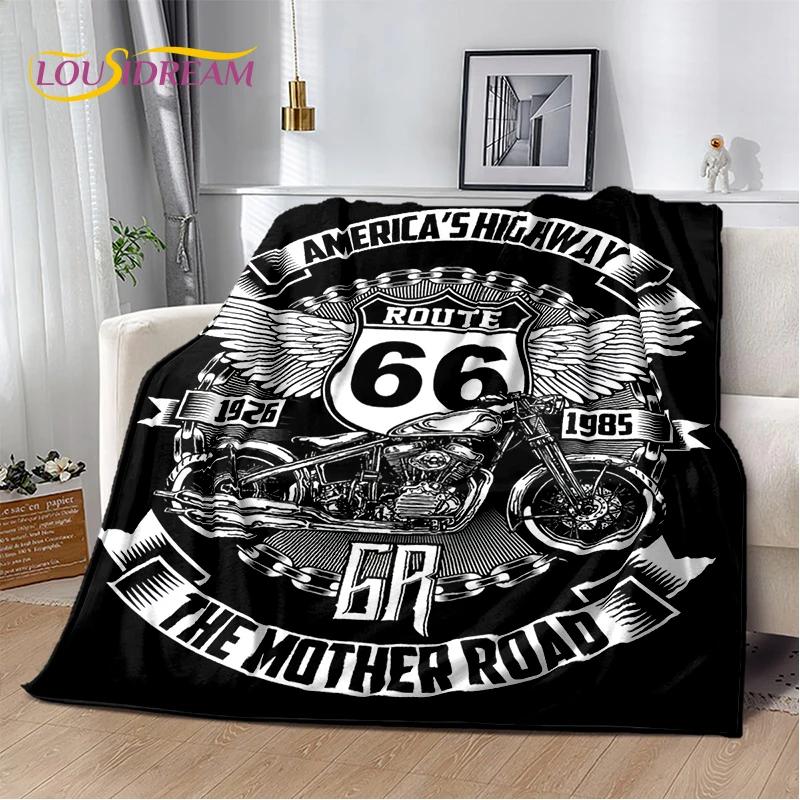 Retro Amerika Historische Route 66,Mother Road,mãe Estrada Deken,Zachte Worpdeken voor Thuis Slaapkamer Bed Sofa Picknick Kind Cadeau