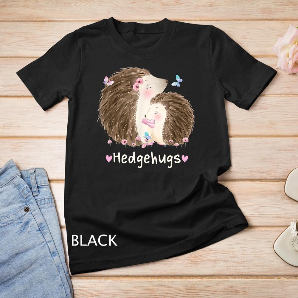 

Hedgehugs Shirt Funny Cute Hedgehugs Kawaii Hedgehog Hugging Unisex T-shirt 4XL