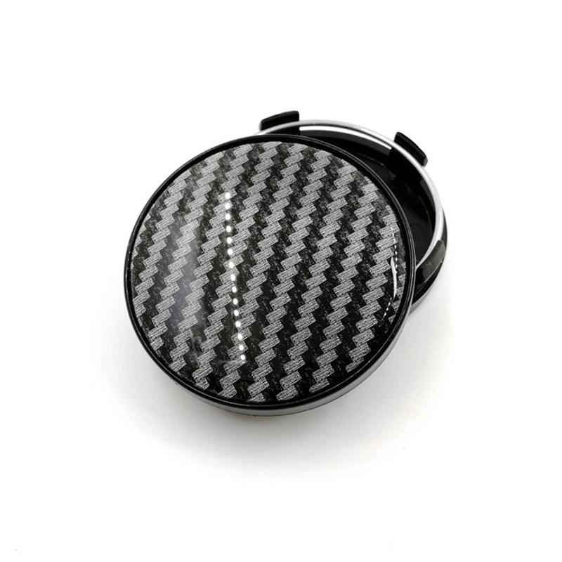 Carbon Black 57Mm 58Mm Car Wheel Hub Center Caps Auto Rim Dust-Proof Cover Emble