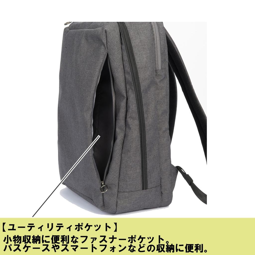 Ace Gene Hover Light 2 Business Backpack, Holds B4 Size and 15.6-inch PC, 17L, 680g, No. 67616