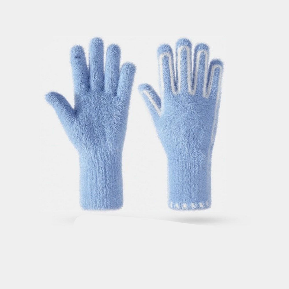 Cold-proof Women Warm Gloves Touchscreen Outdoor Cycling Mitten Anti-freeze Winter Gloves  Students
