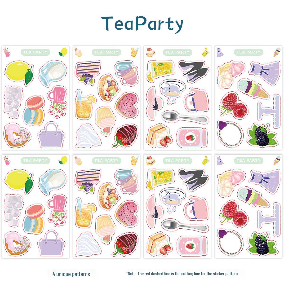 

8 Sheets of Cute Waterproof PVC Graffiti Stickers for Kids DIY Scrapbooking Projects