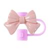 Bow Straw Cover Silicone Straw Covers Cap For 30&40 Oz Tumblers Reusable Straws Cute Tumbler Straw Topper Accessories