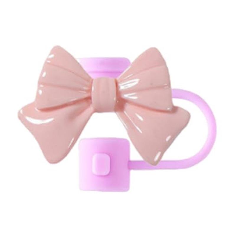 Bow Straw Cover Silicone Straw Covers Cap For 30&40 Oz Tumblers Reusable Straws Cute Tumbler Straw Topper Accessories