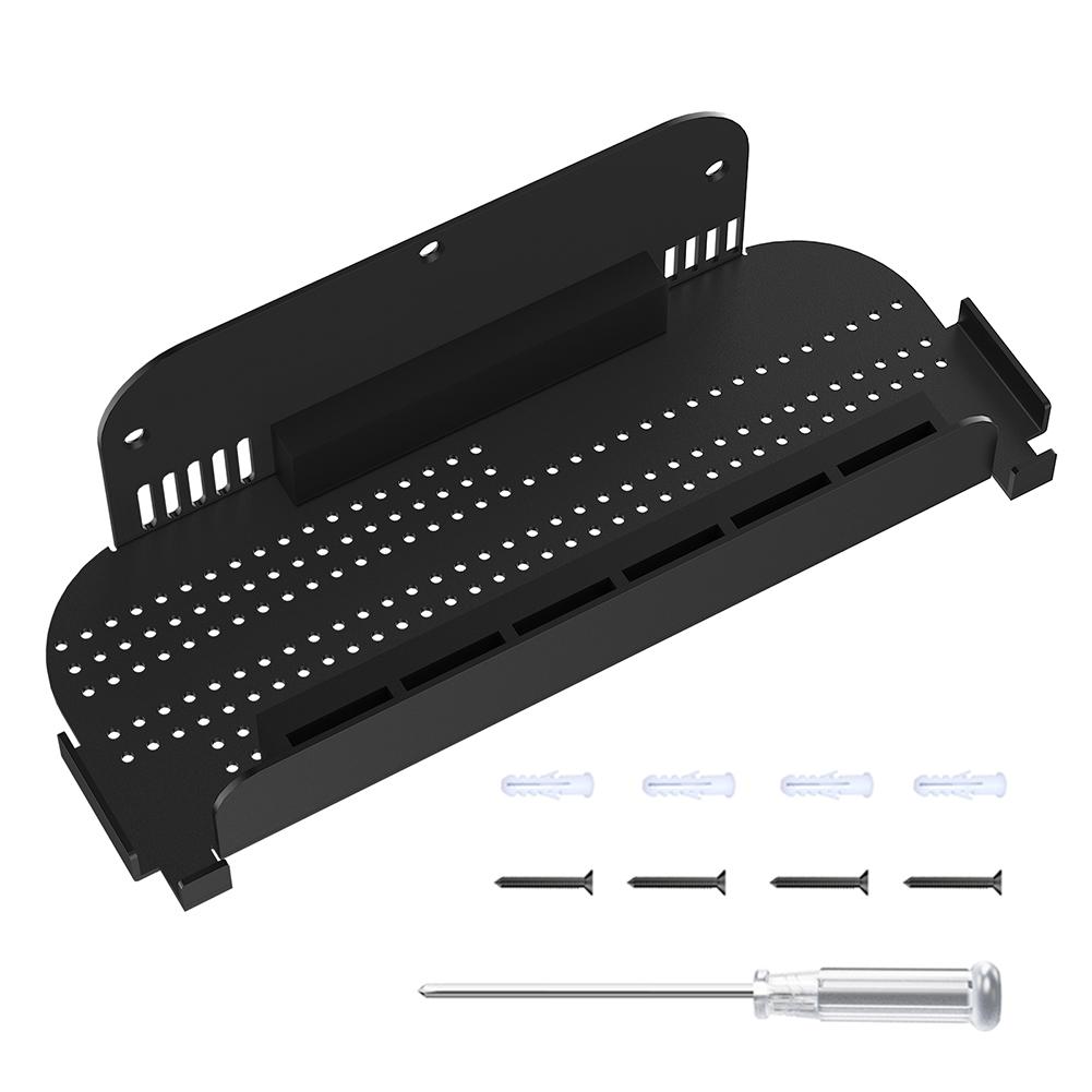 Game Console Wall Mount Host Stand for Nintendo for Switch 2/Switch/Switch OLED Host Storage Rack Metal Wall Mount Wall Stand