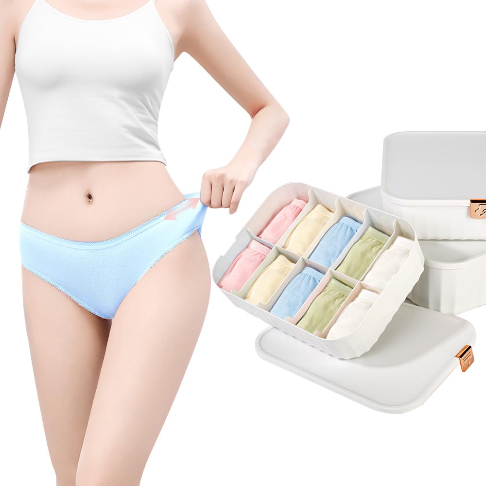 

Одноразовое дышащее хлопковое нижнее белье для бизнеса и менструации [Freego] 10 шт. Женское для путешествий, поездок, госпитализации, беременности, (Красочный,