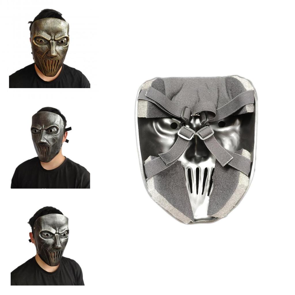 Slipknot Mick Fantastische Silberne Und Kupferfarbene Gesichtsmaske Für Halloween Und Cosplay-Veranstaltungen