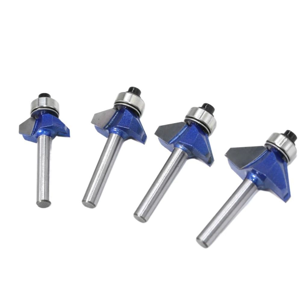 1/4” Shank Chamfer Router Bit 45 Degree Wood Bits Wear-resisting Bevel Milling Cutter  Furniture