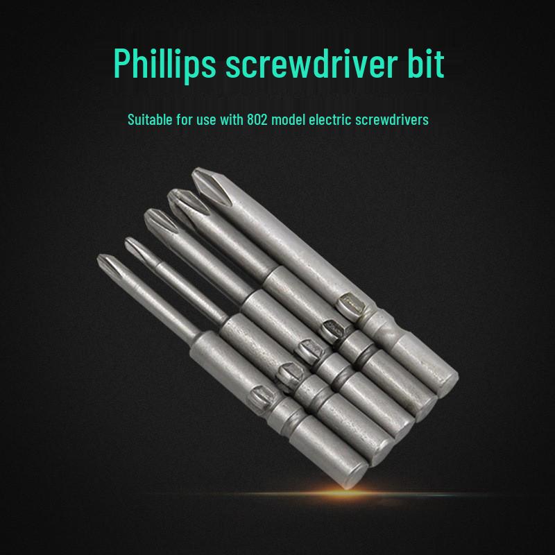 Phillips Electric Screwdriver Bit, 6mm Shank, Hardened S2 Steel, Magnetic Head.