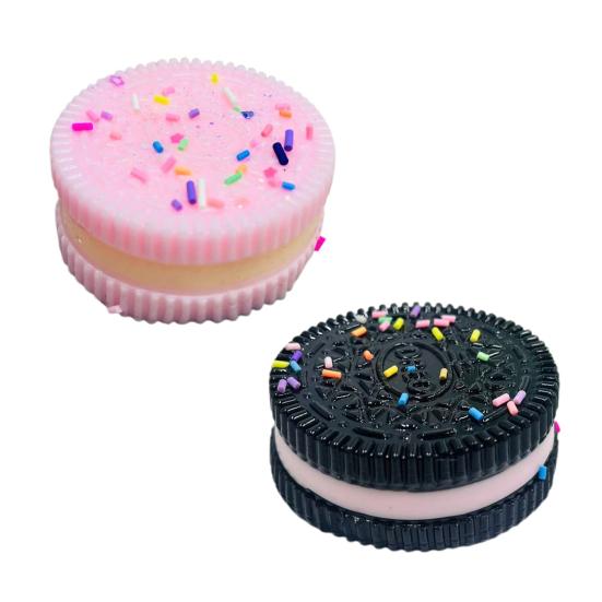 Biscuits Squeeze Toy Simulation Sandwich Biscuits Stress Relief Toy Ultra-Soft Fidget Toy for All Ages Stocking Stuffer Anxiety Management