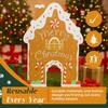 Non-Toxic Gingerbread Golf Game Set Portable Golf Toys Holiday Fun Game Easy Installation