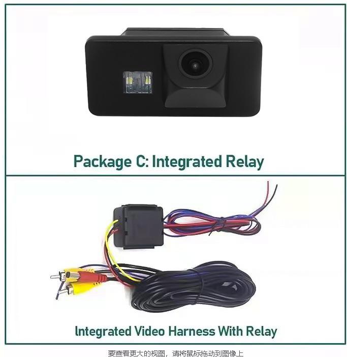 BMW All-in-One CCD HD Wired Reversing Rearview Camera