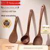 Wang Mazi Antibacterial Wutong Wood Spatula Set: Non-stick, High Temperature Resistant Wooden Spatula and Spoon for Stir-fry.