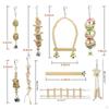 9Pcs en bird Chews Hanging Climbing Ladder Parakeets Macaws s Finches Accessories Train
