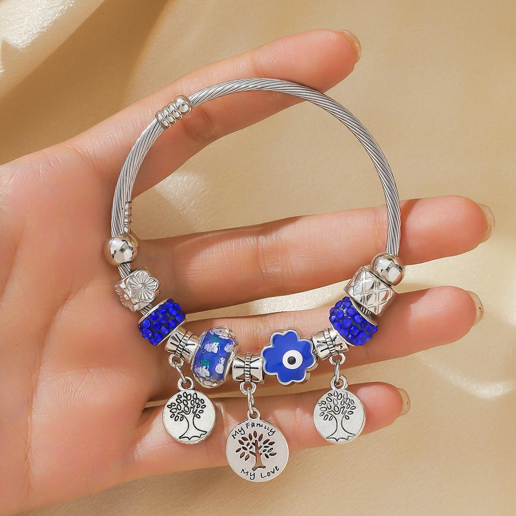 Style Bracelet Crystal Bracelet Beaded Bracelet Jewelry Dream Catcher Flower Love Woman
