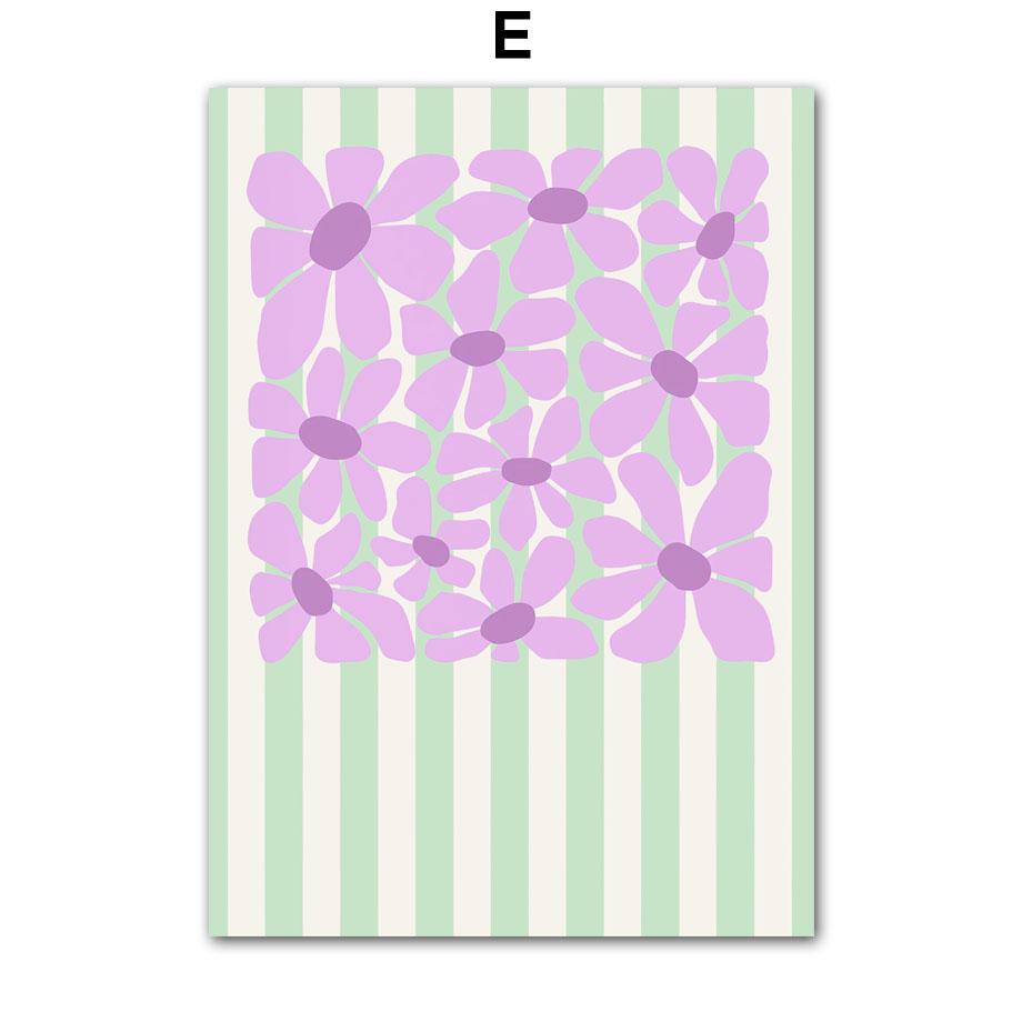 Disco Cat Route Butterfly Flowers Cactus Wall Art Canvas Painting Nordic Posters Prints Abstract Wall Pictures Living Room Decor