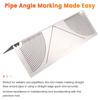 ABBY-Precizie-Flexibil Instrument de marcat unghiuri și arce Pentru țevi pătrate de 20-100MM Ghid de tăiere pentru șei de țevi metalice Instrument de măsurare pentru instalatori
