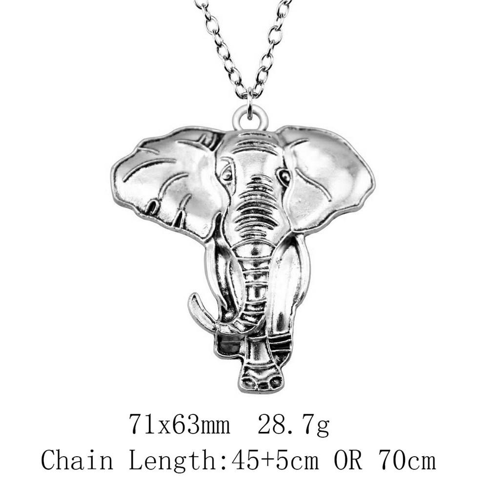 Cadouri pentru femei Noutăți în coliere Colier cu lanț lung cu elefant de 45 cm sau 70 cm Lucruri ieftine