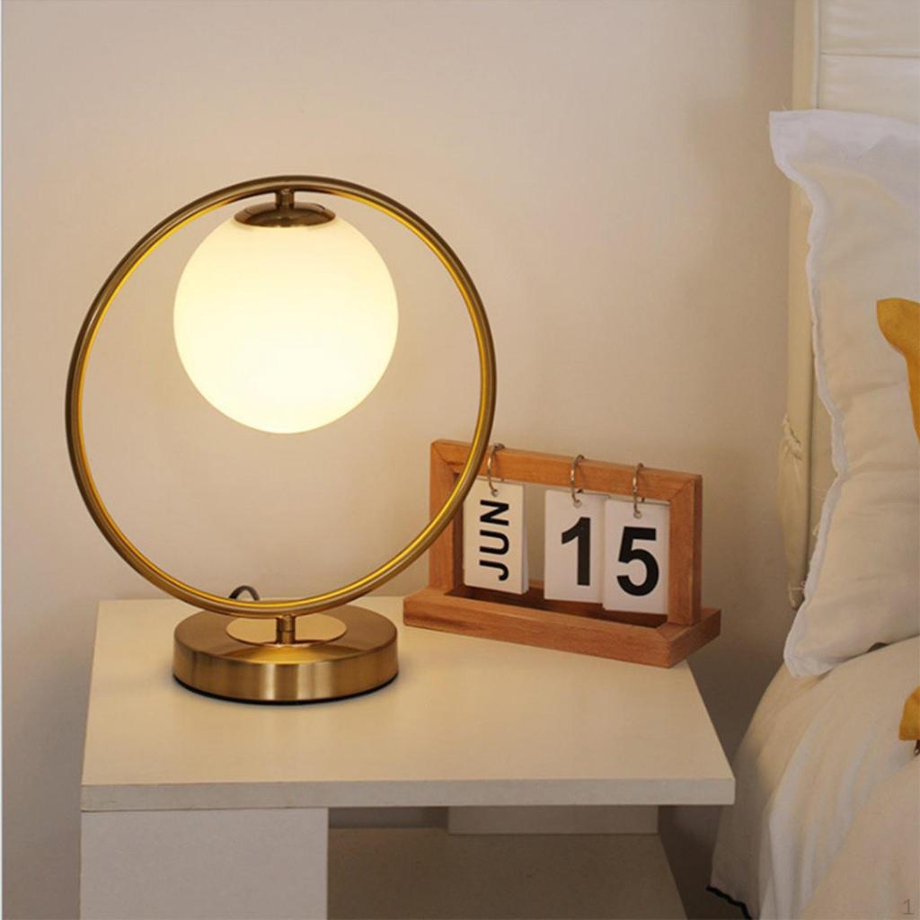 Adjustable Table Lamp with E27 Bulb for Dimming Brightness in Bedroom