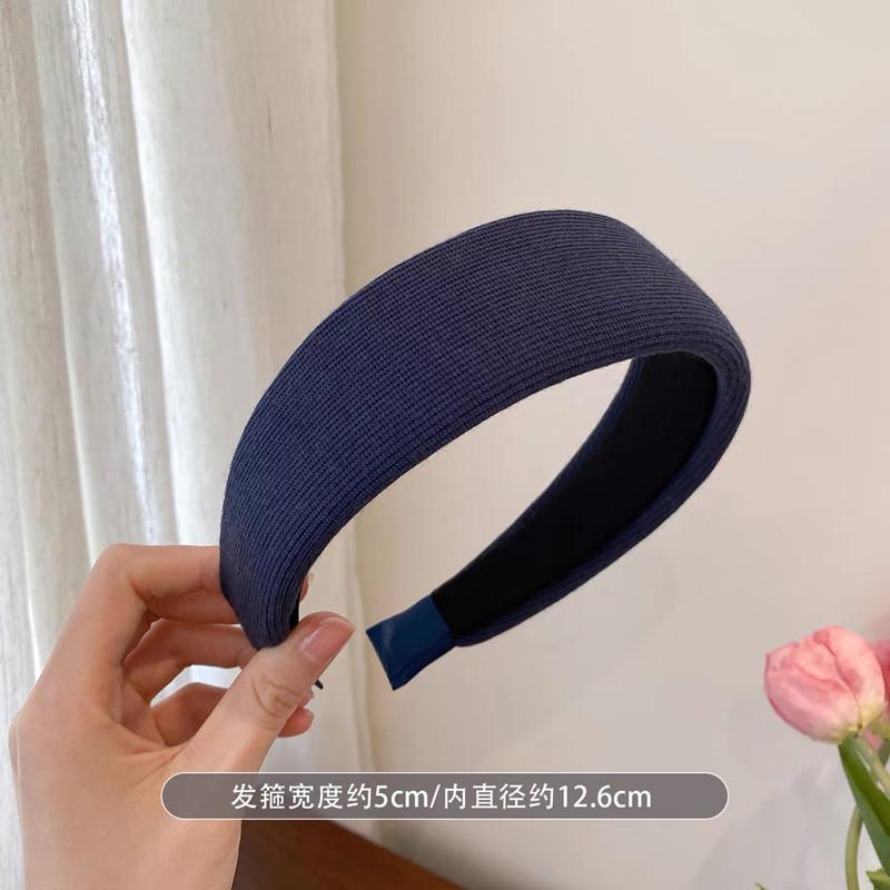 Red headband for women, wide-brimmed, hair-pressing, face-washing headband, high-end, stylish, fashionable headwear, hairpin headband