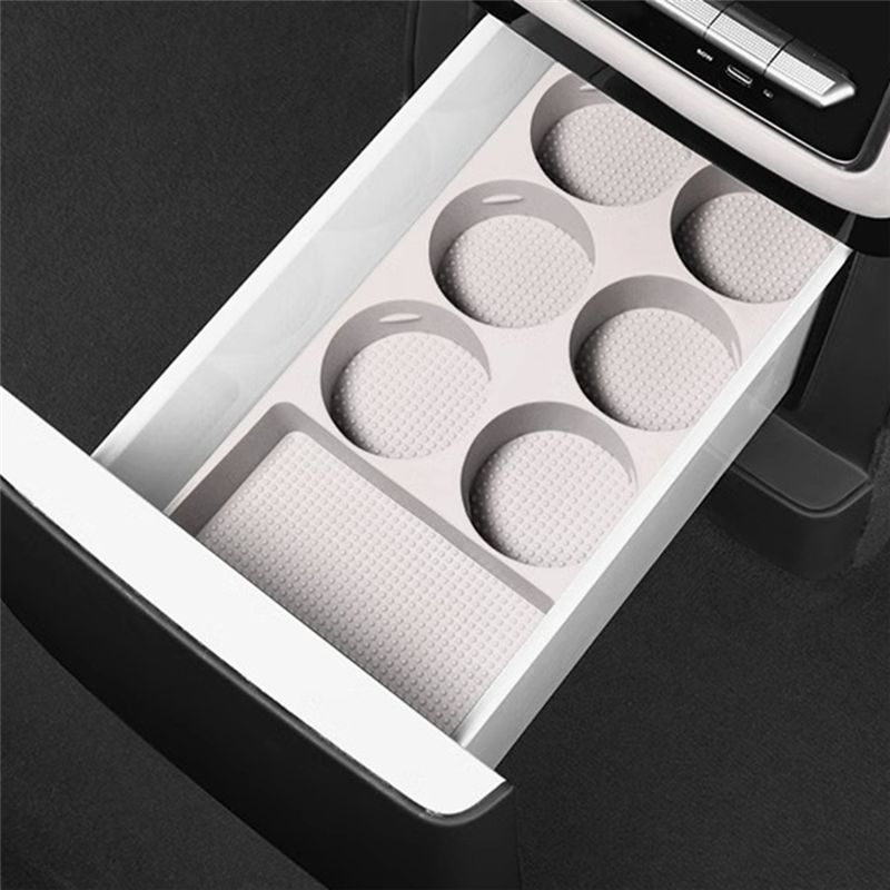 For LEADING IDEAL L9 Refrigerator Storage Box Silicone Mat Refrigerator Fixed Anti-Slip Cup Holder Tray
