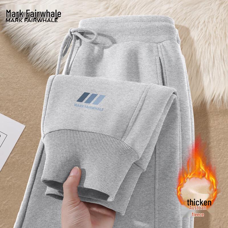 Mark Hua Fei Men's Fleece-Lined Cuffed Jogger Pants