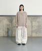 Eonyujeulaeb Washed Rib Henley Long Sleeve [Grey]