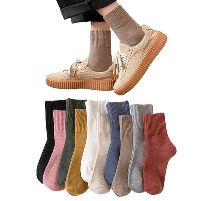 10 Pair Colorful Crew Medium Casual Popular Get Outdoor [DAMILY] Women's Socks, Autumn/Winter, Set, Socks, Stylish, Cotton, Socks, Thick, Socks,