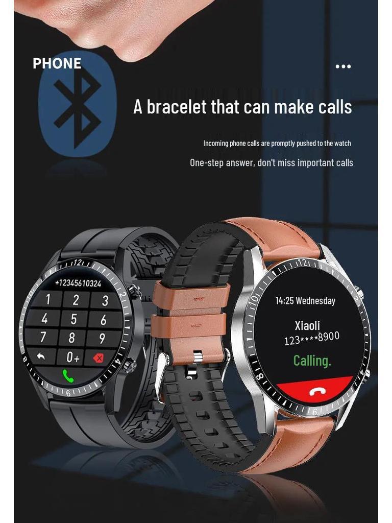 GT4 Smartwatch: Advanced Model with Call Functionality, Sports Tracking, Heart Rate & Blood Pressure Monitoring, Bluetooth Compatibility.